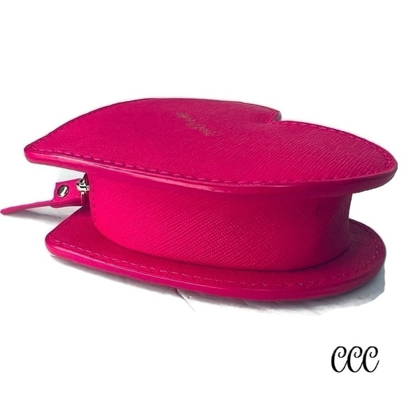 Kate Spade Heart of Gold Red Pink Coin Bag - Picture 4 of 16